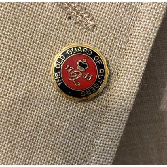 Vintage Roger’s Aristocrat Rutgers University Women’s Linen Blazer Made In USA - Picture 3 of 10